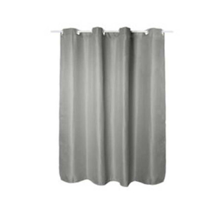 Rideau douche textile 180x200 easyclip maya granit sensea - 