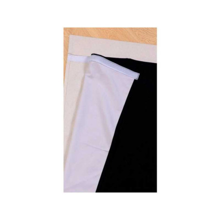 Doublure occultante caleb pour rideau, l.135 x H.265 cm noir