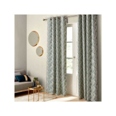 Rideau tamisant Ardeco Vert L.135 X H.250 cm Linder - 
