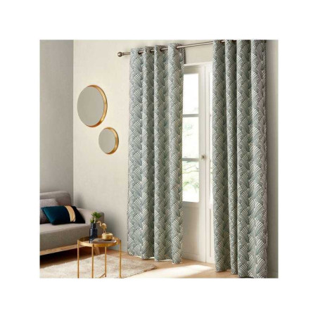 Rideau tamisant Ardeco Vert L.135 X H.250 cm Linder