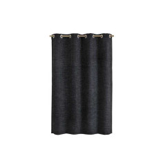 Rideau tamisant Maille noir l.140 x H.250 cm - 