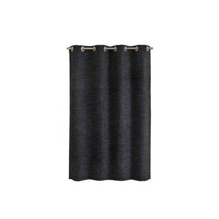 Rideau tamisant Maille noir l.140 x H.250 cm - 