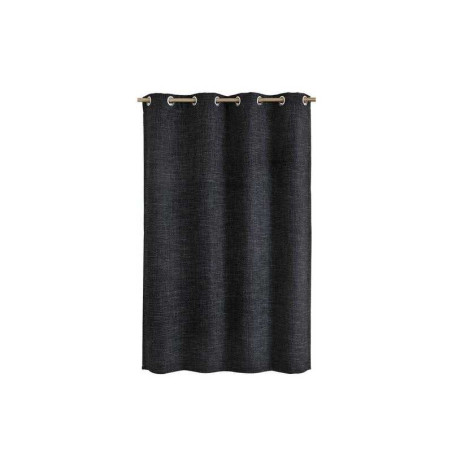 Rideau tamisant Maille noir l.140 x H.250 cm