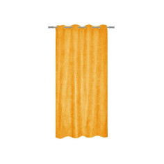 Rideau tamisant Newmanchester suédine jaune l.140 x H.280 cm - 