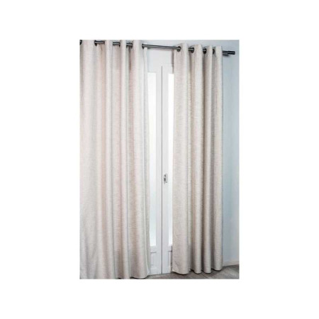 Rideau tamisant Whool beige L.140 X H.260 cm - 