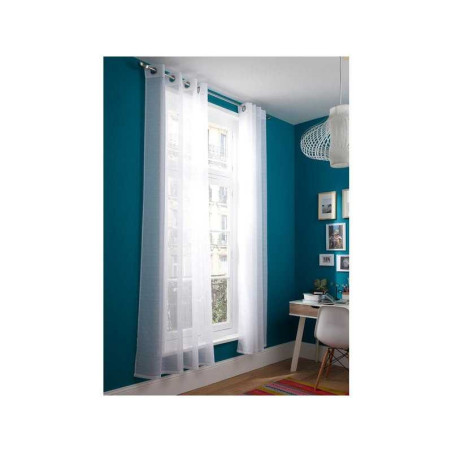 Voilage Tamisant, Lola Blanc L.140 X H.260 Cm