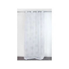Voilage transparent blanc L. 140 x H. 240 cm - 