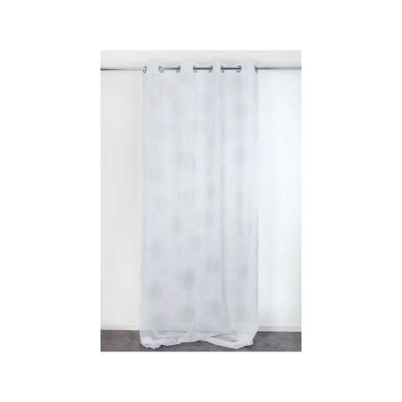 Voilage transparent blanc L. 140 x H. 240 cm