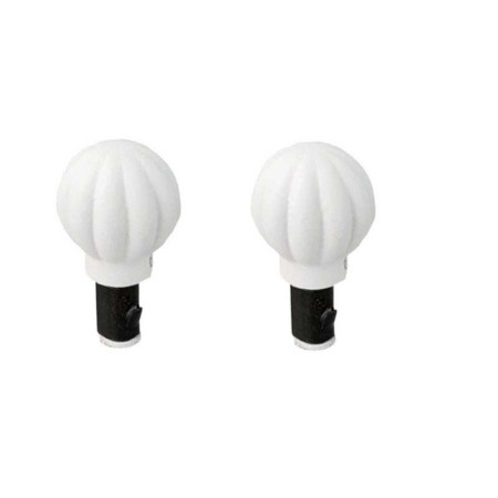 2 embouts pour barre de vitrage