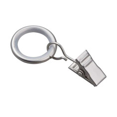 Anneaux et crochets Barre de vitrage clip 9 mm métal gris / argent mat - 