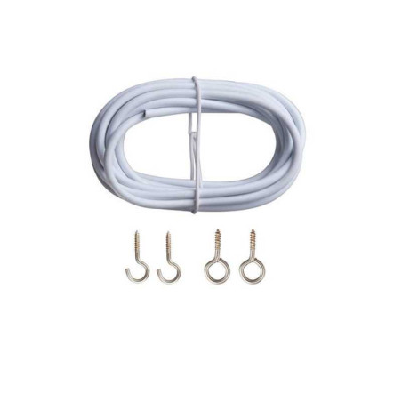 Kit complet câble pour Fenêtre, Incolore / transparent, L.2.5 m