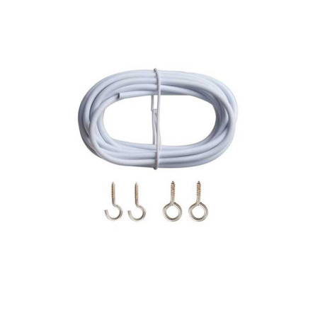 Kit complet câble pour fenêtre, Incolore / transparent, L.5 m