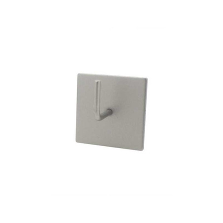 Lot de 2 Supports sans perçage barre de Vitrage, 10 mm Gris mat