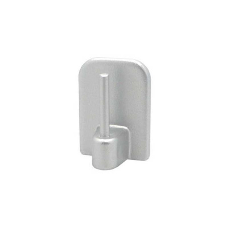 Lot de 4 Supports autocollants barre de Vitrage, 10 mm Gris mat