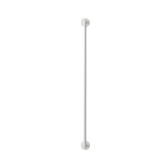 Tringle a rideau curve diam.10 mm blanc mat 70 a 120 cm - 