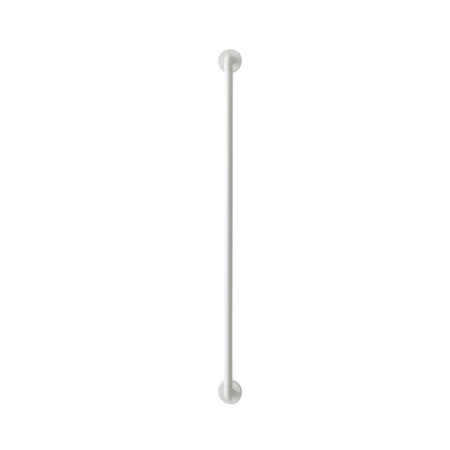Tringle a rideau curve diam.10 mm blanc mat 70 a 120 cm - 