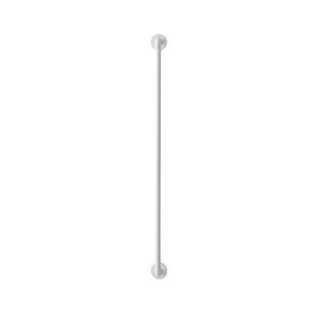 Tringle a rideau curve diam.10 mm blanc mat 70 a 120 cm