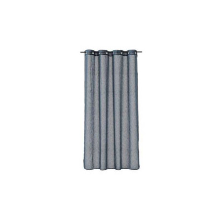 Rideau voilage Giani , bleu fumé l.140 x H.240 cm