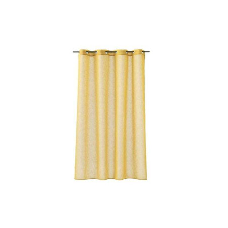 Rideau voilage Giani , jaune moutarde l.140 x H.240 cm