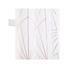 Voilage arda blanc doré 140 x 260 cm - 