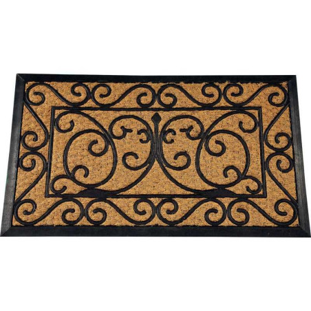 Tapis 40X60Cm Cuba Coco/Caoutchouc Rectangulaire Volute