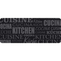 Tapis de cuisine 50 x 120 cm cuisine noir / gris - 