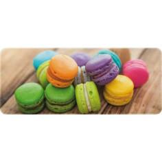 Tapis de cuisine 50 x 120 cm macarons minis - 