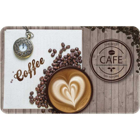 Tapis de cuisine 50 x 80 cm coffee