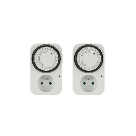 Lot de 2 programmateurs jour mécanique
