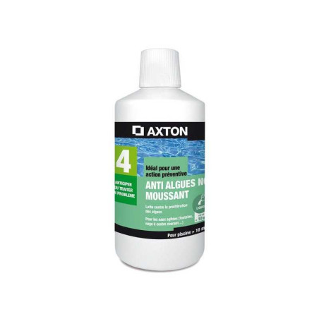 Anti-algues piscine AXTON, liquide 1 litre