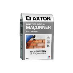 Mortier à&nbsp;Â&nbsp; maçonner gris 10kg - 