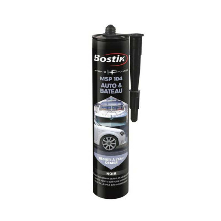 Colle de fixation ms polymère auto/bateau noir bostik 290ml - 