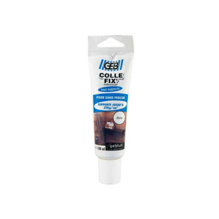 Colle fix tous supports blanc, 100 ml GEB