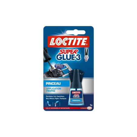 Colle Glue Liquide Super Glue 3 Pinceau Loctite, 5 G