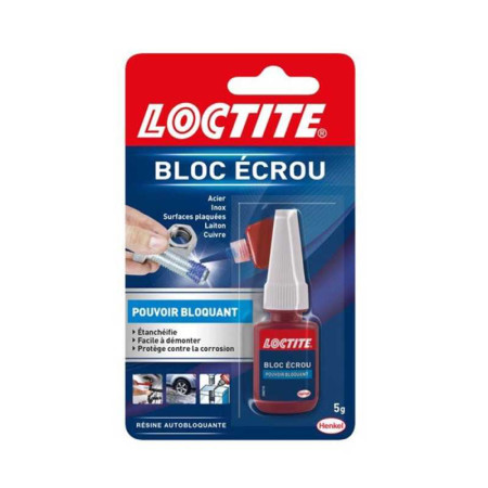 Colle multi-usage bloc écrou 5ml loctite - 