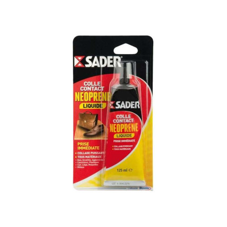 Colle Néoprène Liquide Multi - Usages Sader, 125 Ml