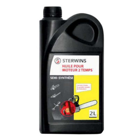 Huile pour moteur 2 temps Sterwins 1/2 synthèse 2 L - 