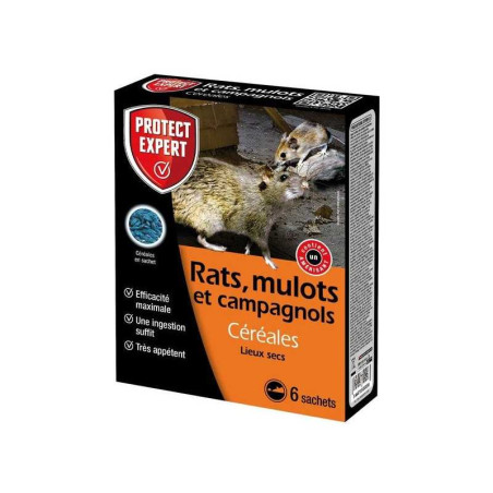 Céréales antirats et souris, PROTEcT eXPERT, 150g