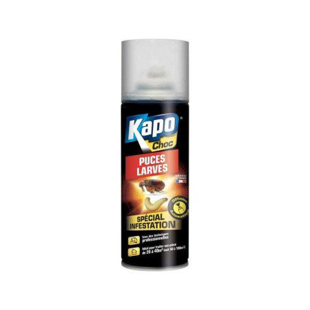 Insecticide puces et Larves Peinture aérosol Kapo, 200 ml