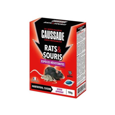 Pâte anti-rats et souris CAUSSADE 150g