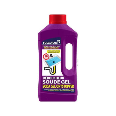 Déboucheur soude en gel FULGURANT SANITAIRE