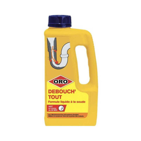 Déboucheur Soude Liquide Industriel Vasque, évier et baignoire Oro deboucheur Li