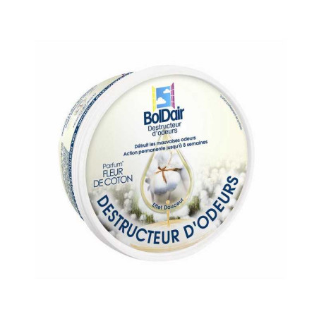 Destructeur d'odeur gel boldair parfum fleur de coton 300 G