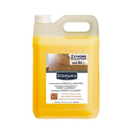 Entretien brillant pour parquets et sols stratifiés 5 Litres - 