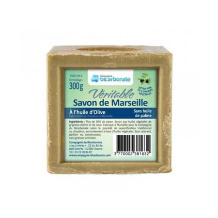 Savon de marseille sans huile de palme 300 gr - 