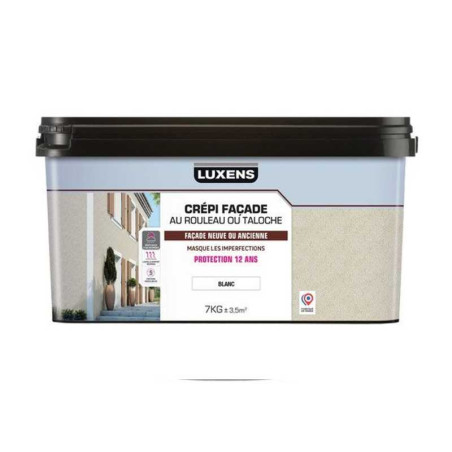 Crépis façade LUXENS, blanc, mat, 7 kg