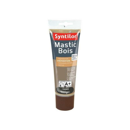 Mastic à&nbsp; Bois Syntilor, Bois Foncé, 400 G