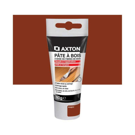 Pâte à&nbsp;bois AXTON, acajou, 60 g