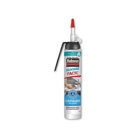 Mastic d'étanchéité Cuisine&Bain juste dose silicone blanc 200Ml