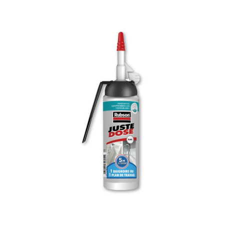 Mastic silicone cuisine/bain blanc RUBSON cartouche sans pistolet 100 ml - 